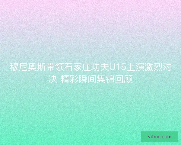 穆尼奥斯带领石家庄功夫U15上演激烈对决 精彩瞬间集锦回顾 穆尼奥斯带领石家庄功夫U15上演激烈对决 精彩瞬间集锦回顾
